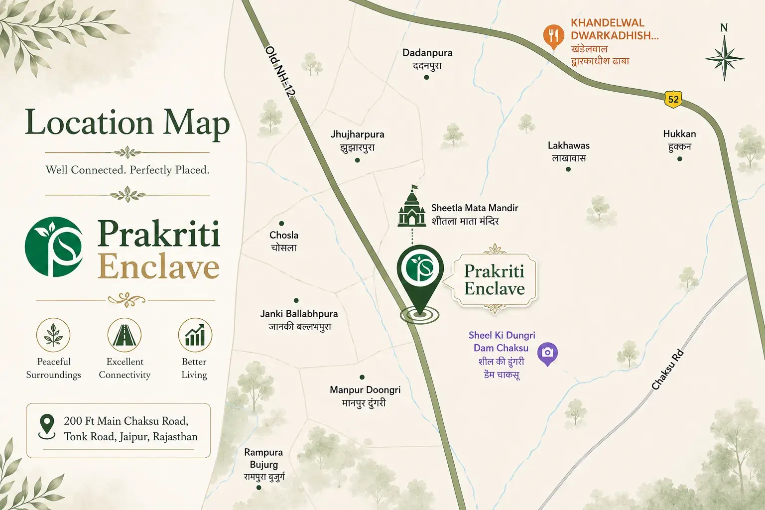 Prakriti Enclave Location Map